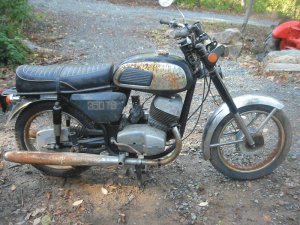 Jawa motorcycle photograph