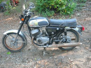 Jawa motorcycle photograph