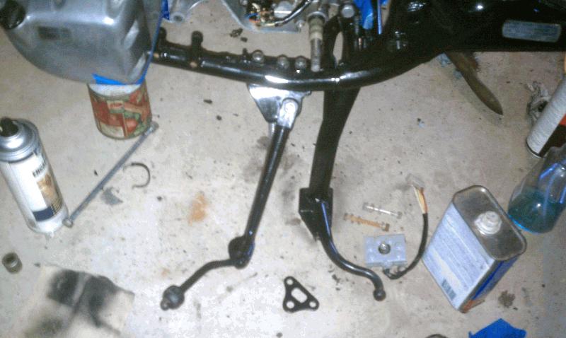 Kick Stand on... My first piece added after taking it apart!