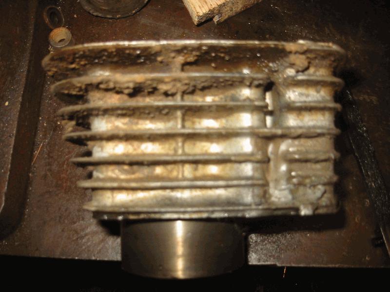 Cylinder had Epoxy on the side, what were they trying to seal???