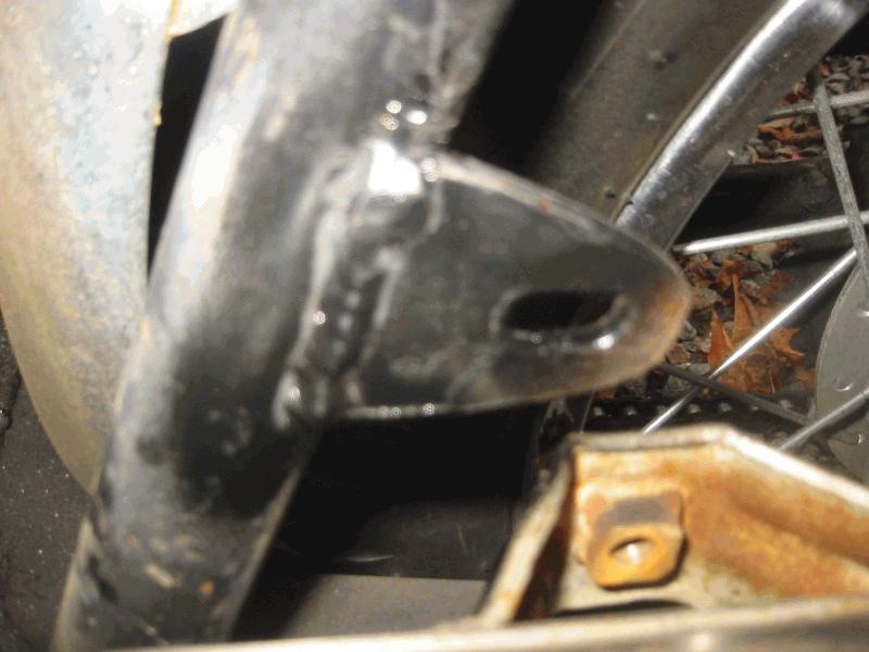 Mig welded on Frame.