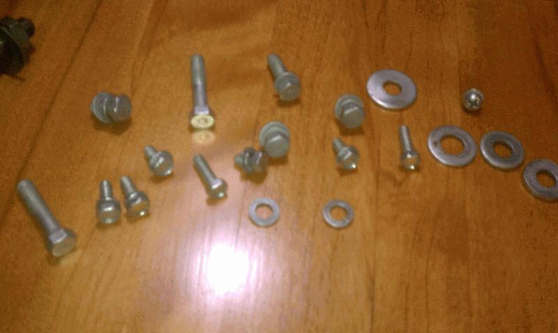Cad plated hardware.