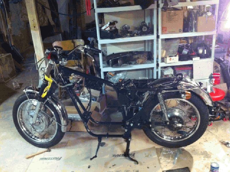 Putting more of it together. New tires are now on.