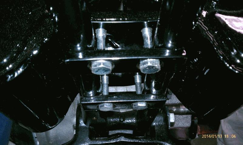Oil tank mounted with new hardware