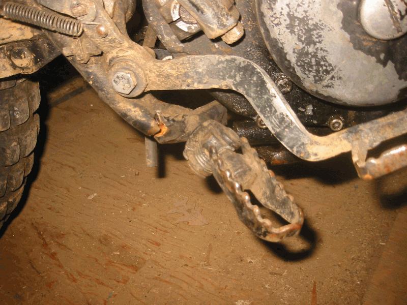 Frame broken, will need welding.