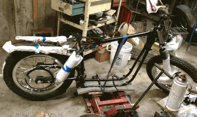 Rear Wheel on and forks