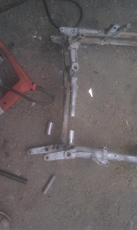 Cut the old patch out so I could repair it properly.