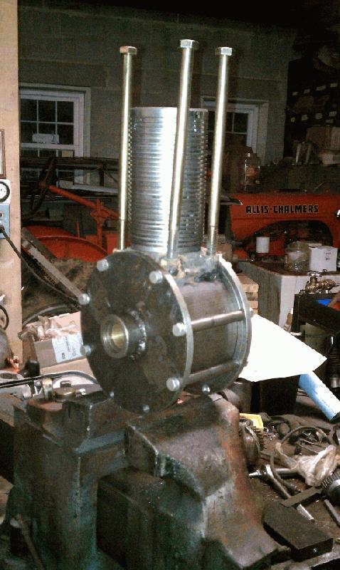 Casing Bolts and cylinder Studs mounted.
