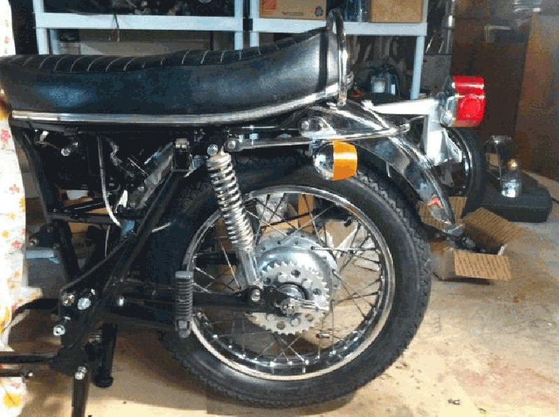 Cleaned up rear wheel