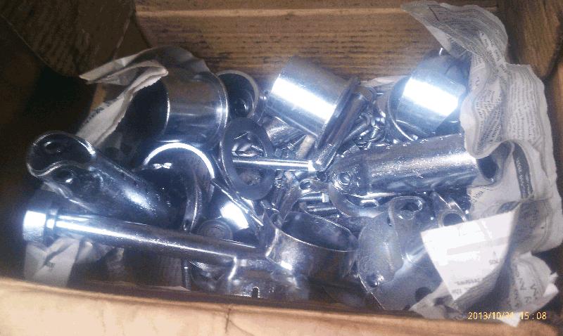 Zinc plated parts.