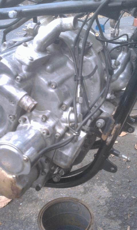 Engine after power washing.