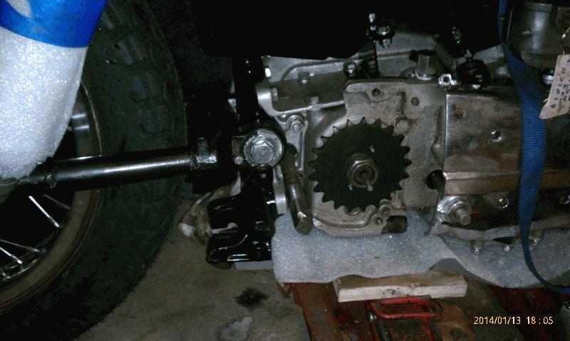 Swingarm on with new hardware