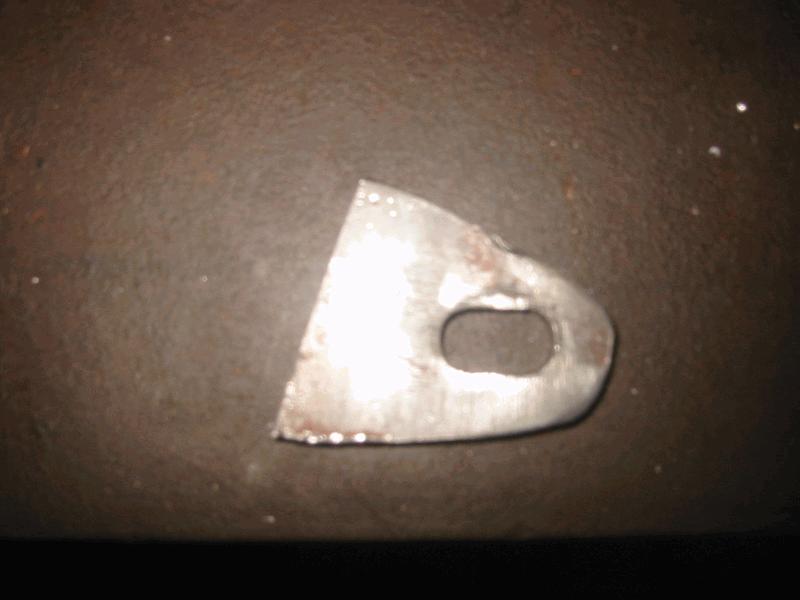 Piece cust, holes drilled