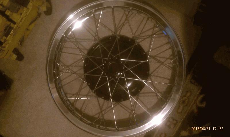 Front Rim finally laced.