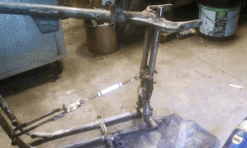 Frame piece brazed in.