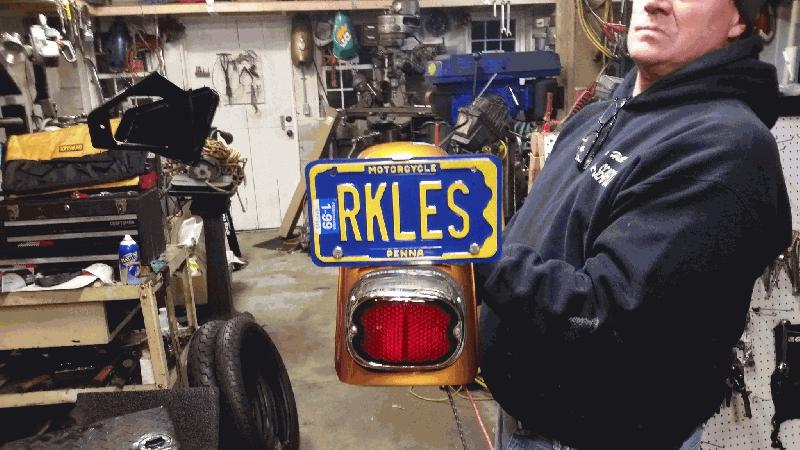 vanity plate on