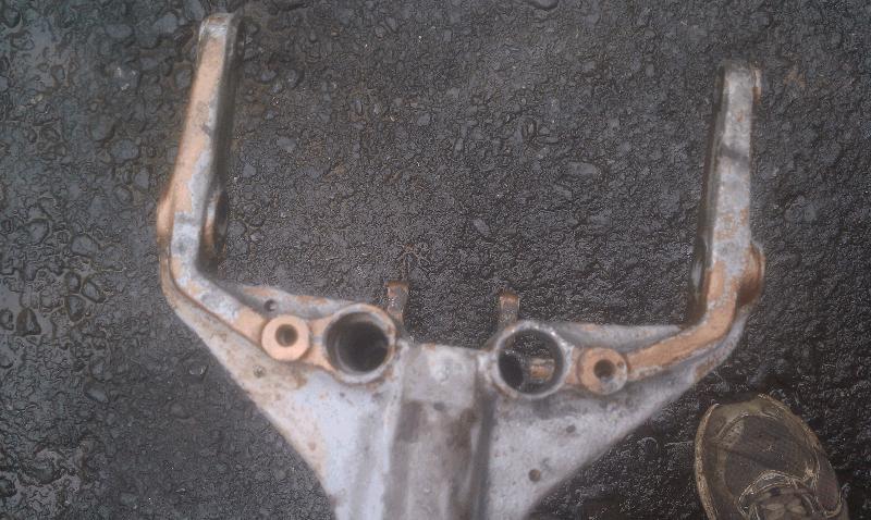 Top residual pieces and braze were reamed out.