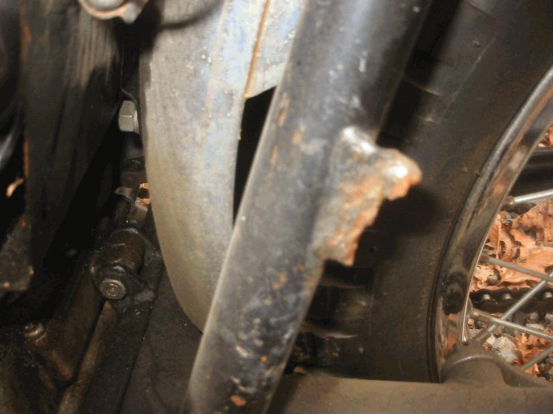 Muffler mount busted on left side, need to fabricate a new mount.