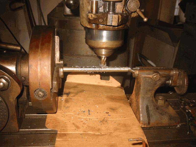 Setting up Divider to cut cam gear.