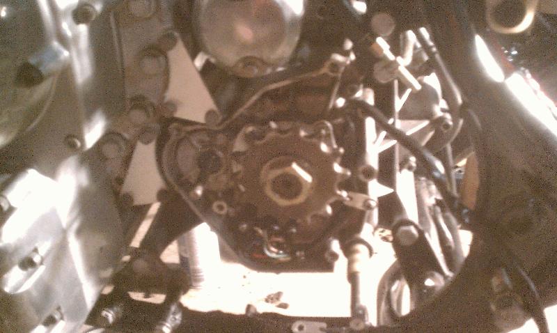 Cleaning up everything I can get to. This was black with grease, you could not see the color on the wires before cleaning.