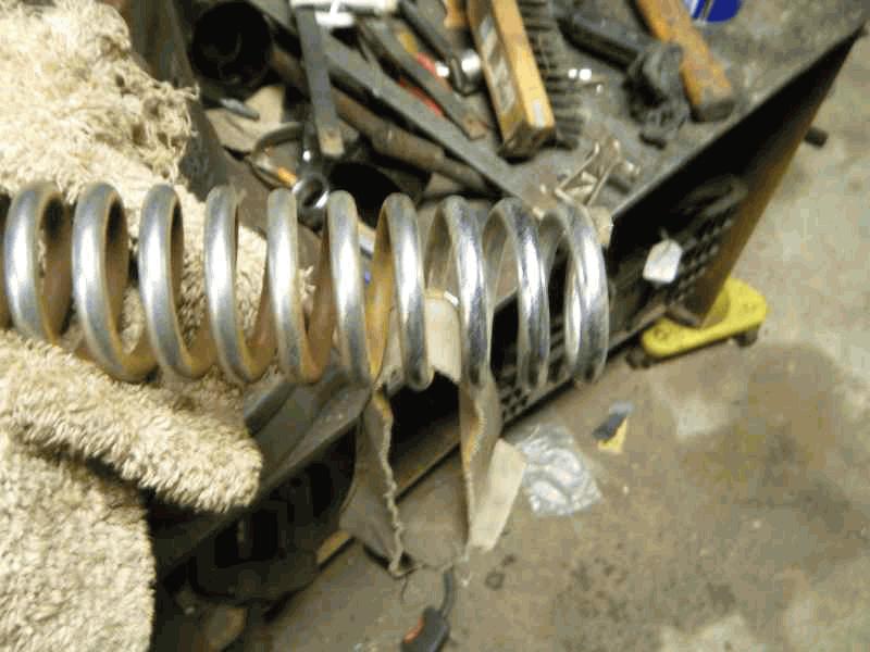 Sanding the spring