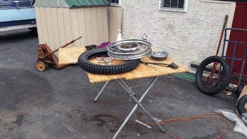 Changing tires