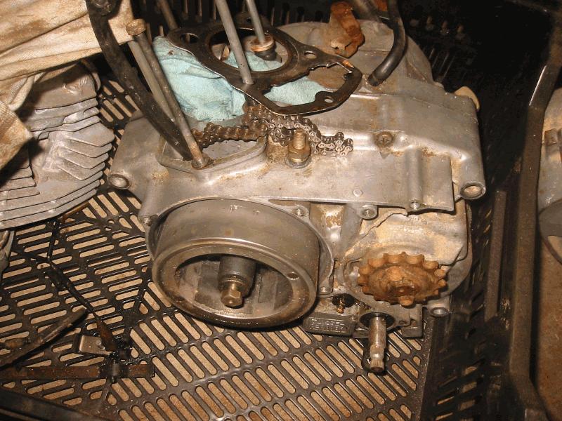 Cleaned all of the mud off the engine.