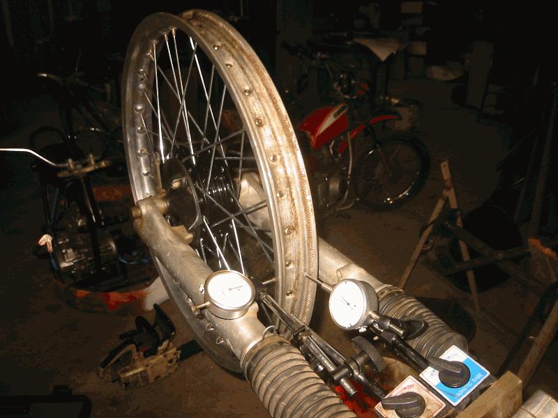 Two Dial indicators, I was within 20 thousandths, good enough for trials... Tightend them up, read to mount.