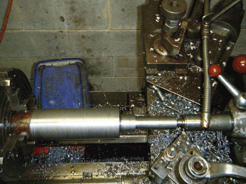 Final attempt at a boring bar, eliminating adjustable boring head, going right into quill directly.
