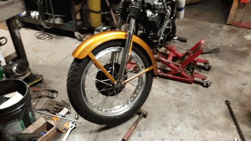 tire back on
