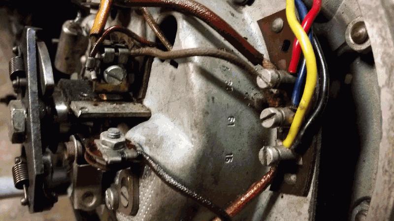 Checking points, generator,  coil, advance and points.