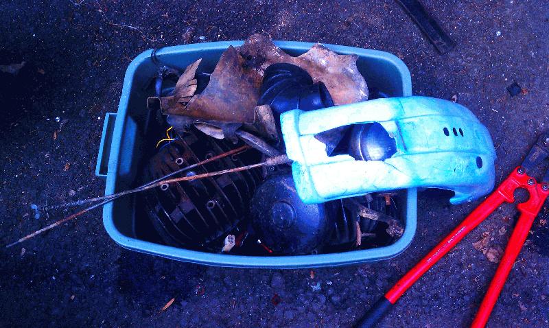 Parts in a bin