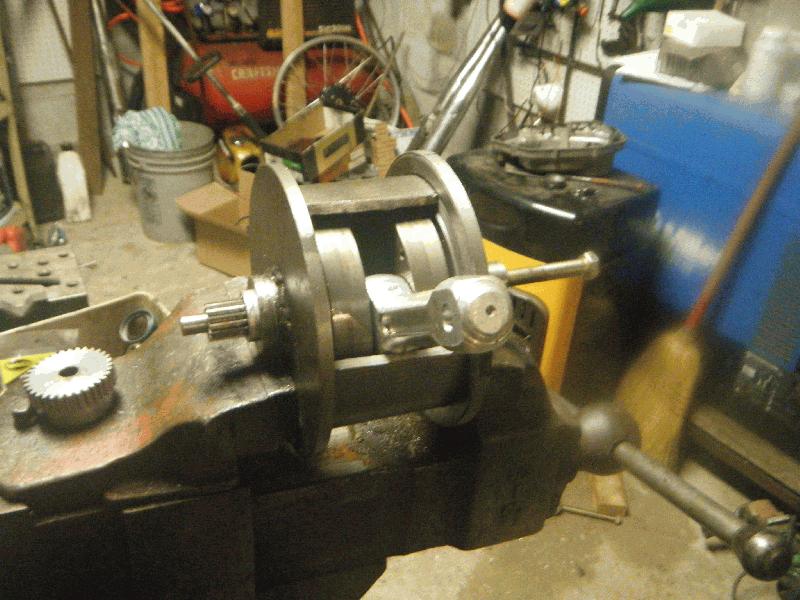 Test Fit of Crankshaft, connecting rod, and block.