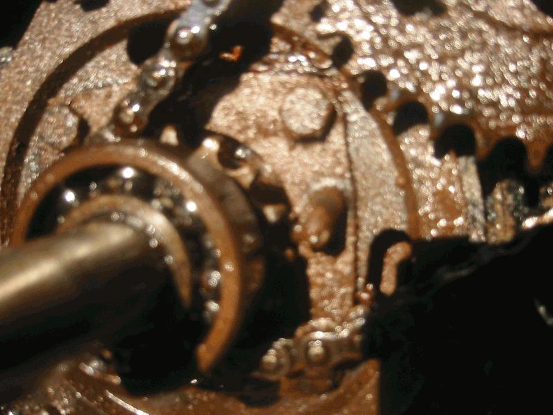 Rusted nicely, cam chain is loose and was slapping around when it did run in the past... Piston still not moving... More penetrating oil, everywhere!