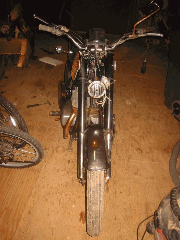 Missing front headlight, front turn signals and a few other things, but most of it is there. All cables work.